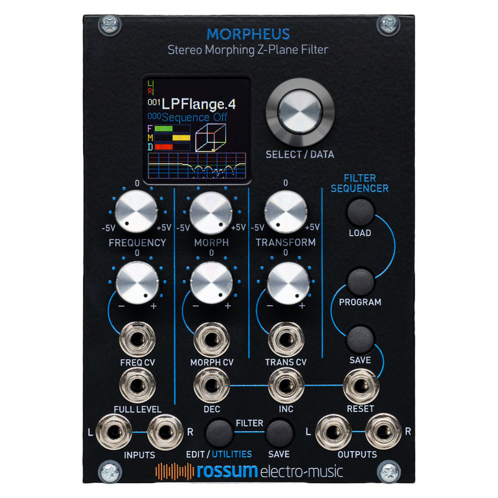 Rossum Electro-Music Morpheus (Black) - Stereo Morphing Z-Plane Filter